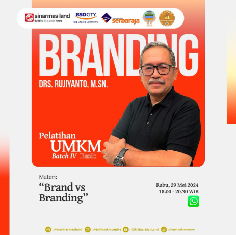Pelatihan UMKM Batch IV Basic "Brand vs Branding"